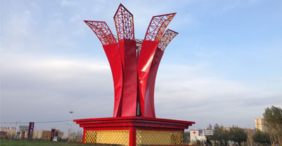 濟(jì)南不銹鋼雕塑廠家案例