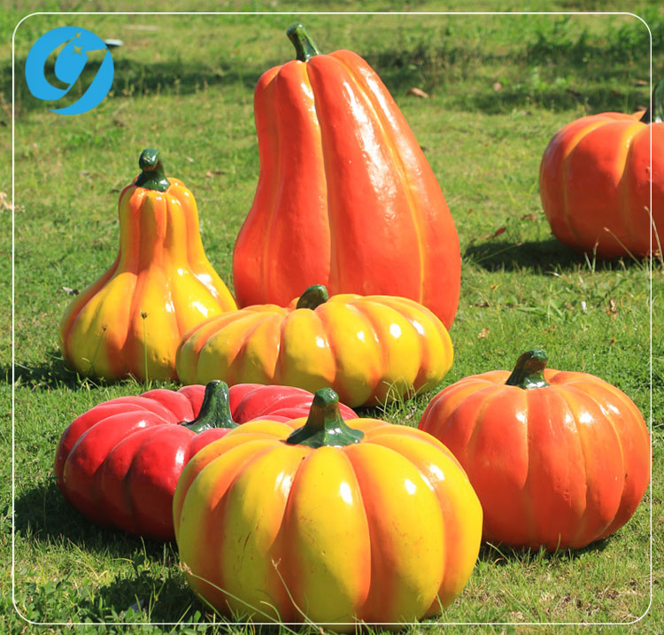 玻璃鋼仿真南瓜雕塑
